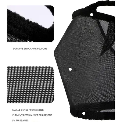 ZooVenture Masque anti-mouches pour cheval