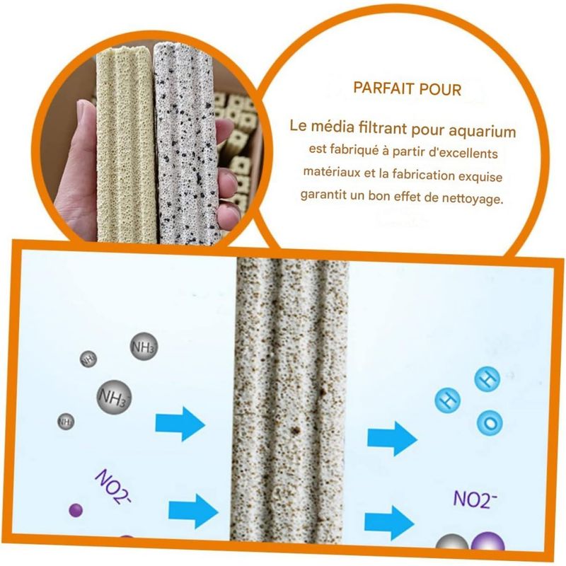 ZooVenture Blocs filtrants en céramique pour aquarium