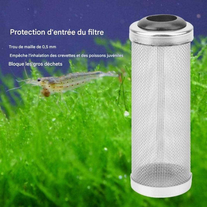 ZooVenture Filtre en acier inoxydable pour aquarium