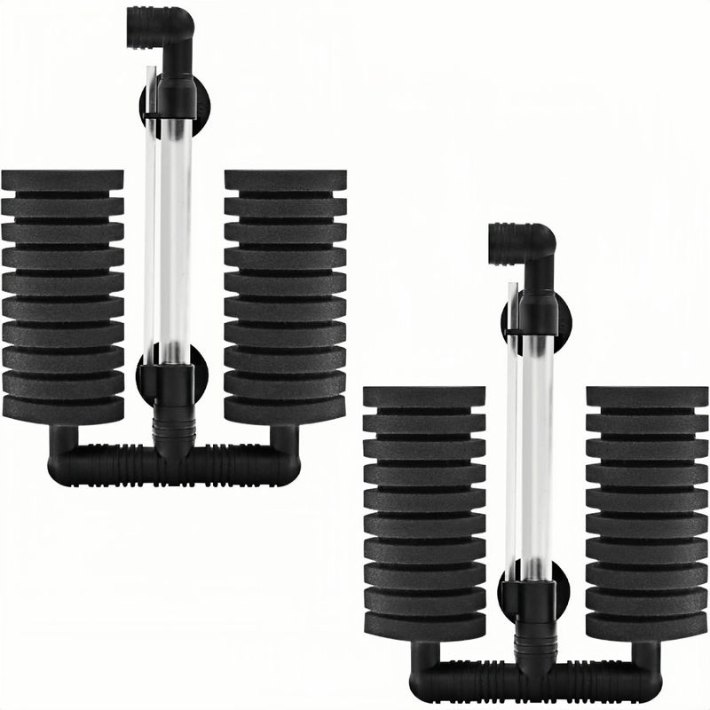 ZooVenture Lot de 2 filtres éponge pour aquarium