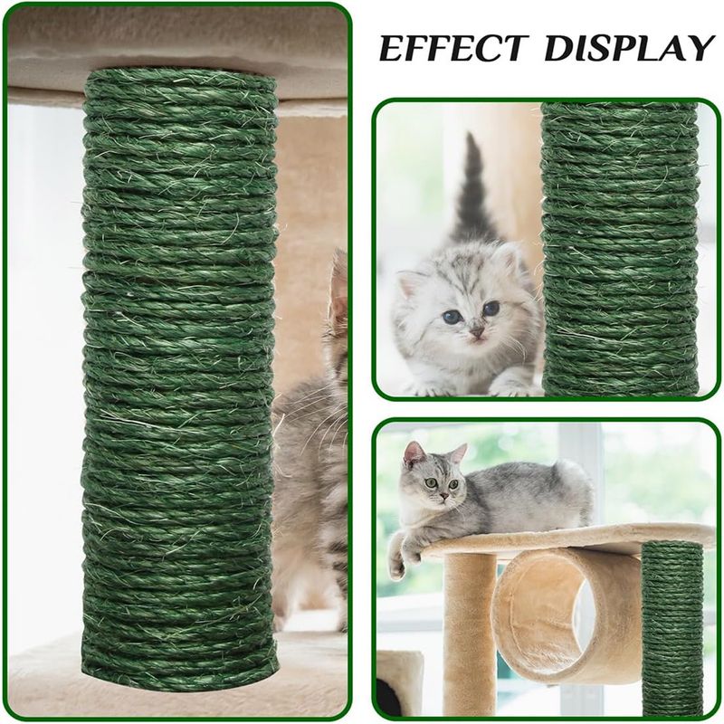 IntiMeg 6 mm, 10 m Corde en sisal pour griffoirs