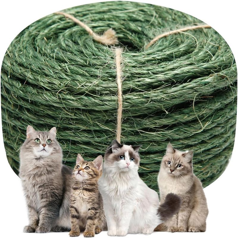 IntiMeg 6 mm, 10 m Corde en sisal pour griffoirs