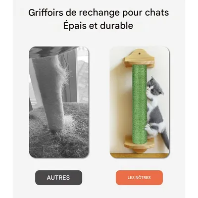 IntiMeg Lot de 3 Griffoir naturel M8