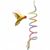 ZooVenture Corde spirale flexible en coton jouet pour oiseaux