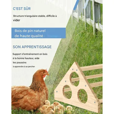 ZooVenture Perchoir stable et adapté aux habitudes naturelles pour Oiseaux