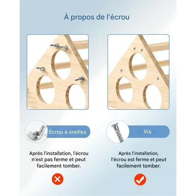 ZooVenture Perchoir stable et adapté aux habitudes naturelles pour Oiseaux