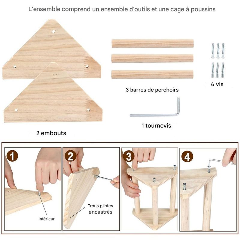 ZooVenture Perchoir pour perroquets et oiseaux