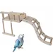 ZooVenture Aire de jeu en bois pour perroquets
