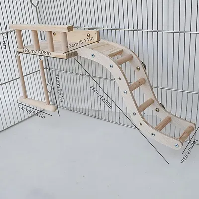 ZooVenture Aire de jeu en bois pour perroquets