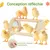 ZooVenture Perchoir en bois pour poules et poulailler