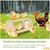ZooVenture Perchoir en bois pour poules et poulailler