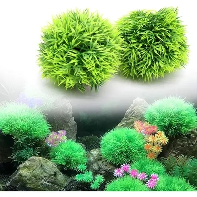 ZooVenture Herbe en balle artificielle aquarium