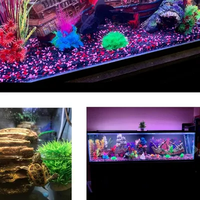 ZooVenture Herbe en balle artificielle aquarium