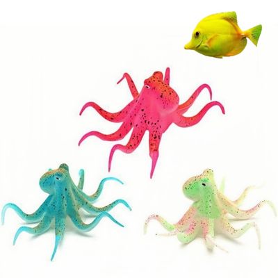 ZooVenture Octopus artificiel fluorescent ornement aquarium