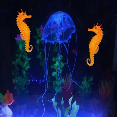 ZooVenture Ornement hippocampe artificiel pour aquarium