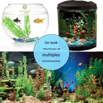 ZooVenture Set de plantes artificielles pour aquarium