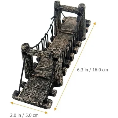 ZooVenture Pont décoratif pour aquarium poissons combattants