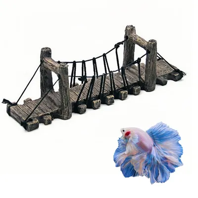 ZooVenture Pont décoratif pour aquarium poissons combattants