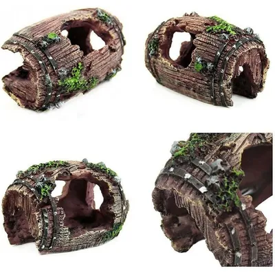 ZooVenture Décoration tronc d'arbre en résine aquarium