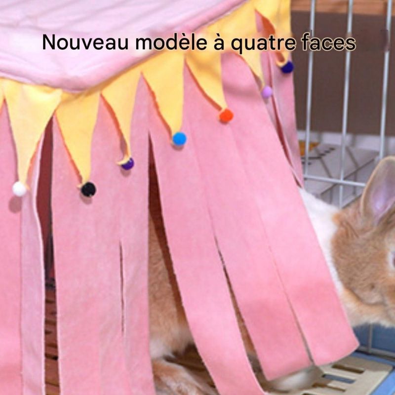 ZooVenture Cachette d'angle pour petits animaux de compagnie