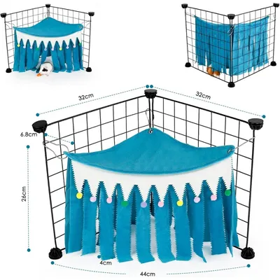 ZooVenture Cachette d'angle pour petits animaux de compagnie