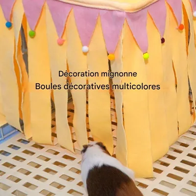 ZooVenture Cachette d'angle pour petits animaux de compagnie