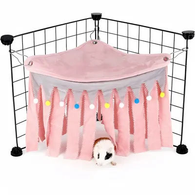 ZooVenture Cachette d'angle pour petits animaux de compagnie