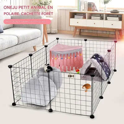 ZooVenture Cachette d'angle pour petits animaux de compagnie
