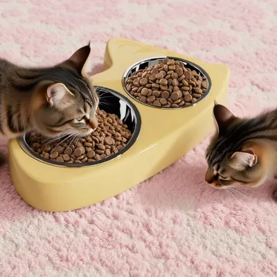Support d'alimentation Double pour Nourriture pour Chat
