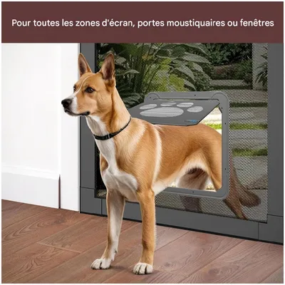 ZooVenture Porte chatière pour moustiquaire pour chiens