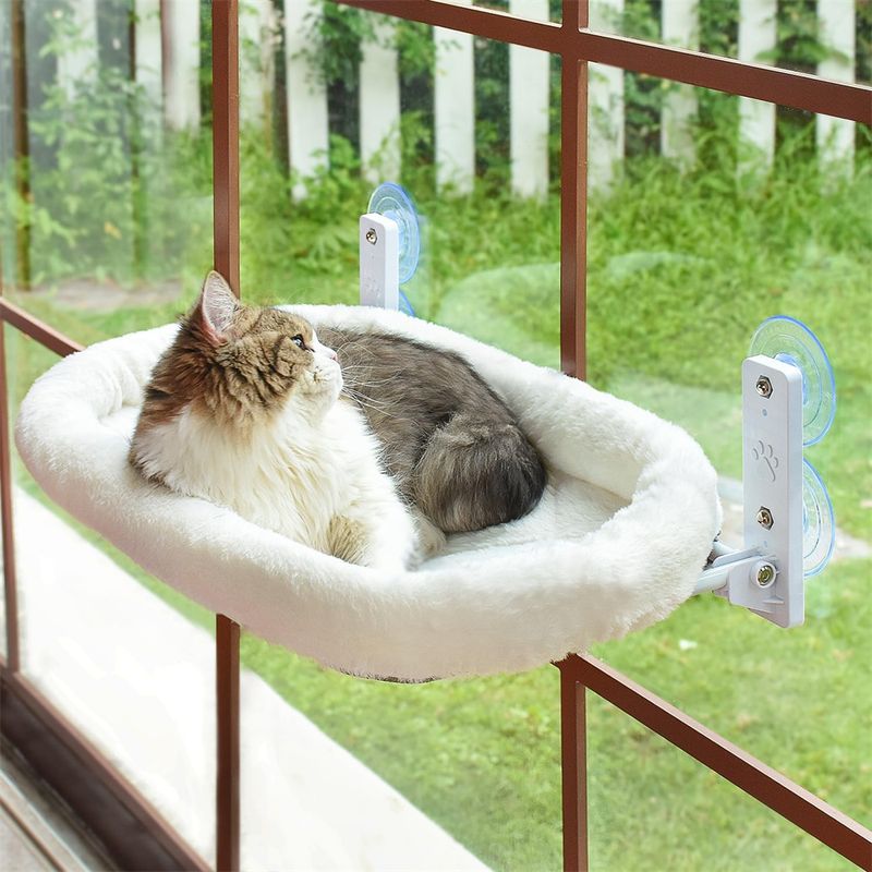 IntiMeg Havre pour chat sans corde pour fenêtre