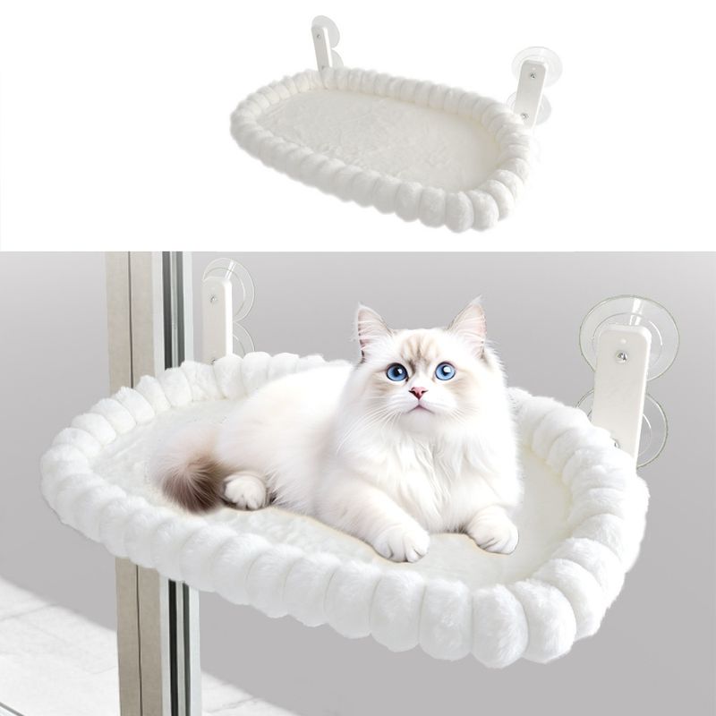 IntiMeg Hamac pour chat en peluche en forme de barre