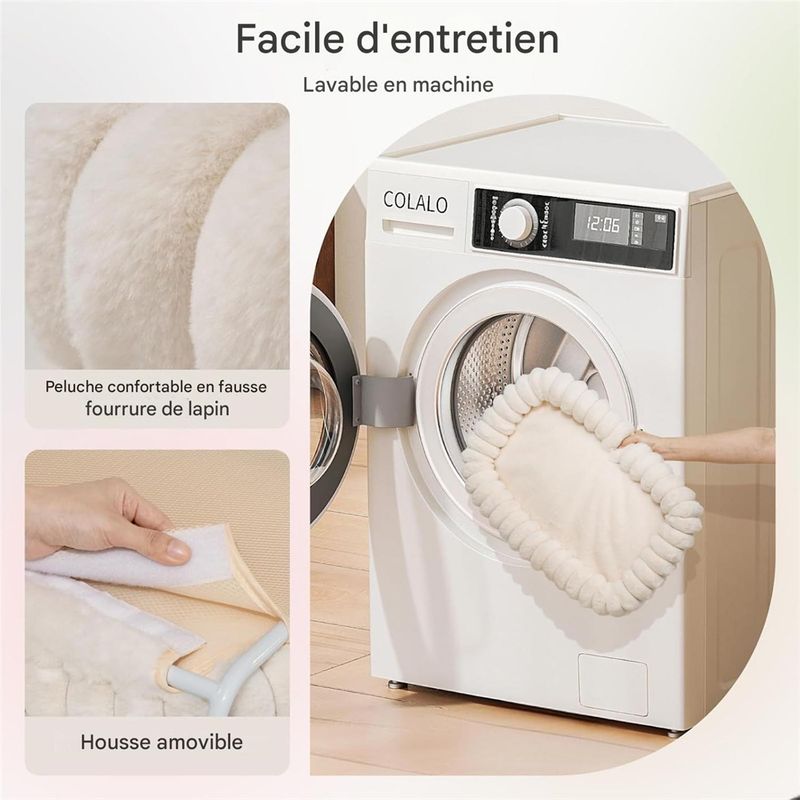 IntiMeg Hamac pour chat en peluche en forme de barre