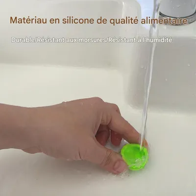 ZooVenture Juego de 6 cuencos coloridos para comida agua animales pequeños