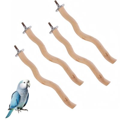 ZooVenture Perchoirs en bois pour perroquets 4 Pièces