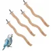 ZooVenture Perchoirs en bois pour perroquets 4 Pièces