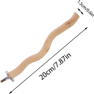 ZooVenture Perchoirs en bois pour perroquets 4 Pièces