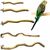 ZooVenture Perchoirs en bois naturels pour oiseaux 5 PCS