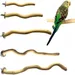 ZooVenture Perchoirs en bois naturels pour oiseaux 5 PCS