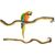ZooVenture Perchoirs en bois naturels pour oiseaux 5 PCS
