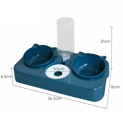 FurryFusion Distributeur automatique de nourriture et d'eau pour chat