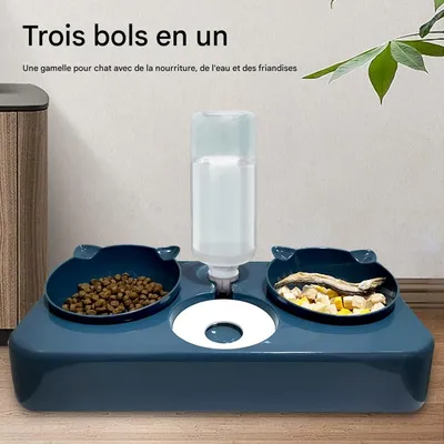 FurryFusion Distributeur automatique de nourriture et d'eau pour chat
