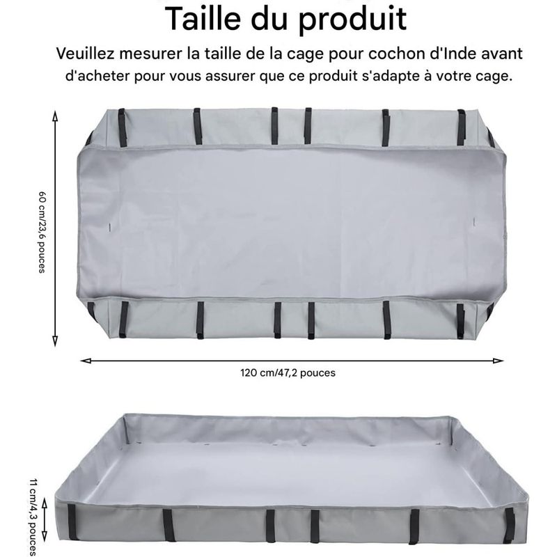 ZooVenture Tapis de sol pour cage de cochons d'Inde