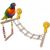 ZooVenture Perchoir et plateforme d'escalade en bois pour oiseaux