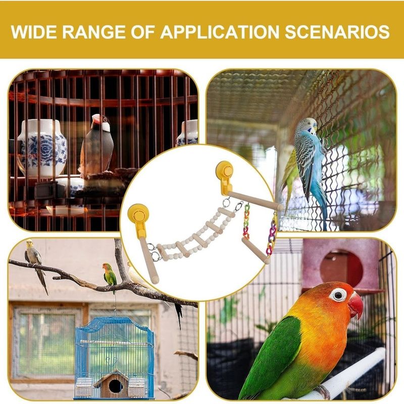 ZooVenture Perchoir et plateforme d'escalade en bois pour oiseaux