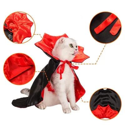 ZooVenture Costume de vampire pour chiens et chats ZooVenture Costume de vampire pour chiens et chats