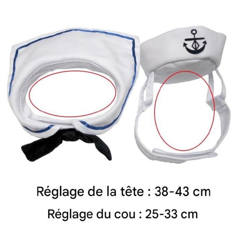 ZooVenture Costume de marin pour chat