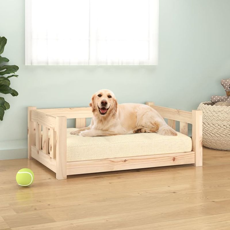 vidaXL lit pour chien Bois de pin