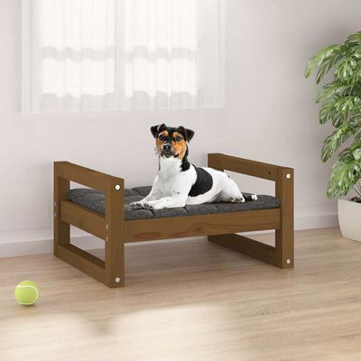 vidaXL lit pour chien Bois de pin massif