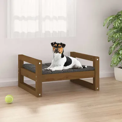 vidaXL lit pour chien Bois de pin vidaXL lit pour chien Bois de pin
